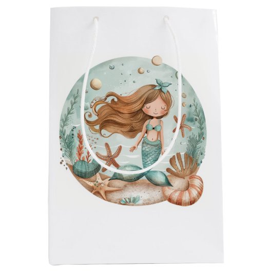 Zeemeermin dromen Kinder Medium Cadeauzakje (Voorkant)