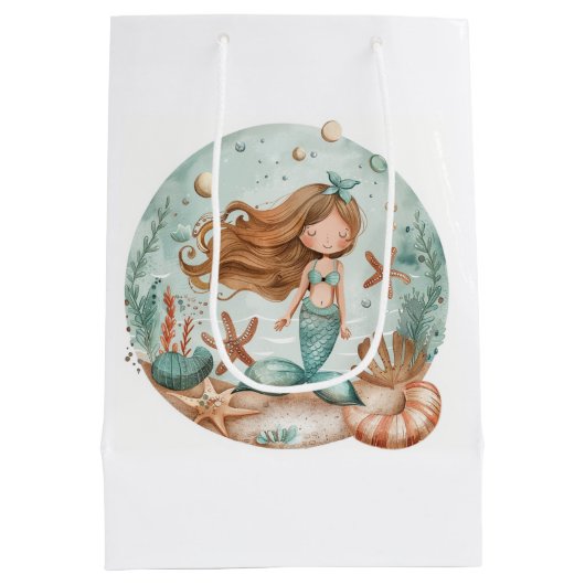 Zeemeermin dromen Kinder Medium Cadeauzakje (Achterkant)