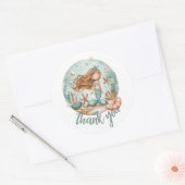 Zeemeermin dromen Kinder Ronde Sticker (Envelop)