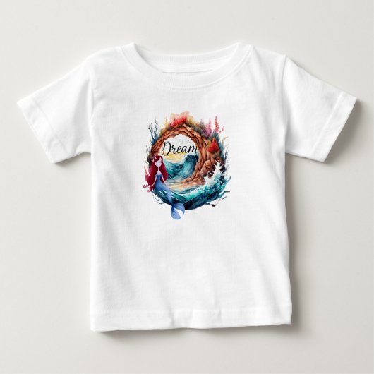 Zeemeermin droomt bij de oceaan (Voorkant)