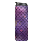 zeemeermin edelsteen monogram thermosbeker (Geroteerd rechts)