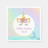 Zeemeermin Eenhoorn Papieren servetten (Voorkant)