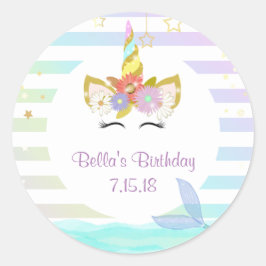 Zeemeermin Eenhoorn Stickers