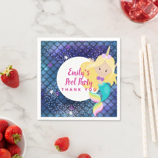 Zeemeermin Eenhoorn Zwembad Feest Benodigdheden Ro Servet (Insitu)