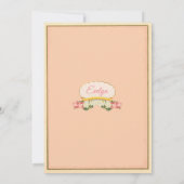 Zeemeermin eerste verjaardag uitnodiging roze 1e b (Achterkant)