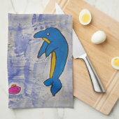 Zeemeermin eiland theedoek (Quarter Fold)