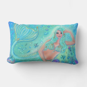 Zeemeermin "Eira" door Renee Lavoie Accent Pillow Kussen