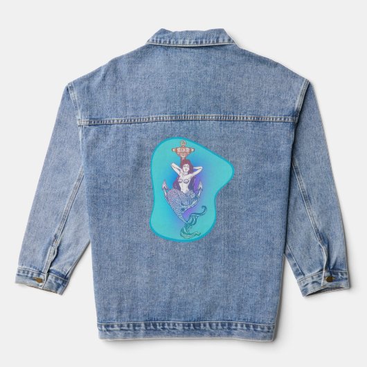 Zeemeermin en Anker Denim Jacket (Achterkant)