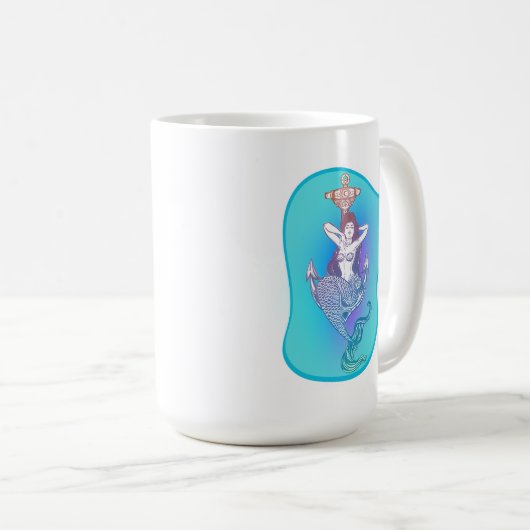 Zeemeermin en Anker Koffiemok (Voorkant rechts)