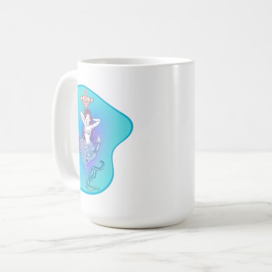 Zeemeermin en Anker Koffiemok (Voorkant links)