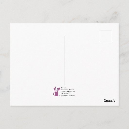 Zeemeermin en Baby Dolfijn Briefkaart (Achterkant)