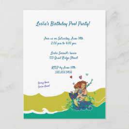 Zeemeermin en Baby Dolfijn Briefkaart