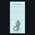 Zeemeermin en Baby Magnetisch Notitieblok Fantasy<br><div class="desc">Een magnetisch notitieblok met mijn "Love Eternal"-illustratie. ©Molly Harrison Art www.mollyharrisonart.com</div>