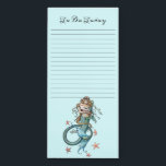 Zeemeermin en Baby Magnetisch Notitieblok Fantasy<br><div class="desc">Een magnetisch notitieblok met mijn "Love Eternal"-illustratie. ©Molly Harrison Art www.mollyharrisonart.com</div>