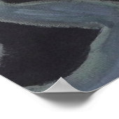 Zeemeermin en blauwe vis poster (Hoek)