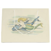  zeemeermin en dolfijn groot cadeauzakje (Voorkant)