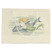  zeemeermin en dolfijn groot cadeauzakje (Achterkant)