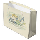  zeemeermin en dolfijn groot cadeauzakje (Achterkant Gekanteld)