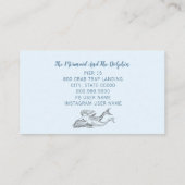 Zeemeermin en Dolfijn Nautisch Visitekaartje (Achterkant)