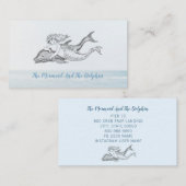 Zeemeermin en Dolfijn Nautisch Visitekaartje (Voorkant / Achterkant)