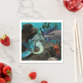 Zeemeermin en Dolfijn Onder het Zee Servet (Insitu)