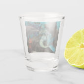 Zeemeermin en Dolfijn Onder het Zee Shot Glas (Achterkant)