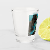 Zeemeermin en Dolfijn Onder het Zee Shot Glas (Links)