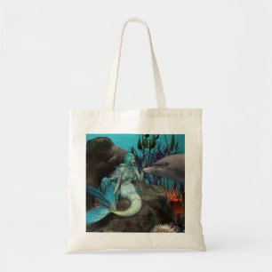 Zeemeermin en Dolfijn Onder het Zee Tote Bag
