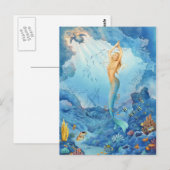 Zeemeermin en dolfijnen door Scot Howden Briefkaart (Voorkant / Achterkant)