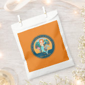 Zeemeermin en dolfijnen tijdens het verjaardagsfee bedankzakje (Geknipt)