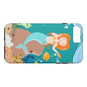 Zeemeermin en dolfijnen tijdens het verjaardagsfee Case-Mate iPhone case (Achterkant (Horizontaal))