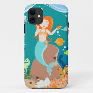 Zeemeermin en dolfijnen tijdens het verjaardagsfee Case-Mate iPhone case
