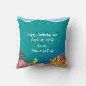 Zeemeermin en dolfijnen tijdens het verjaardagsfee kussen (Achterkant)