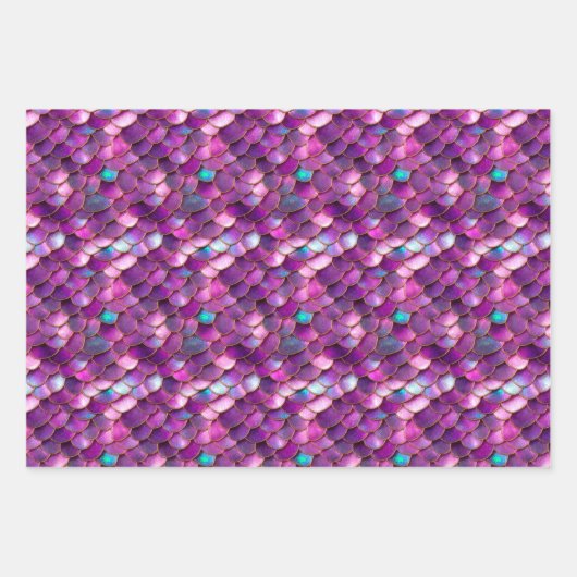 Zeemeermin en drakenschalen Verpakkingspapier Inpakpapier Vel (Voorkant)