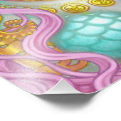 Zeemeermin en drie Zeeen van Holly Durr Foto Afdruk (Hoek)