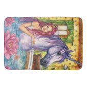 Zeemeermin en eenhoorn badfantasie badmat (Voorkant)