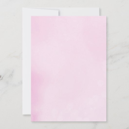 Zeemeermin en Eenhoorn roze gouden blauwgroen verj Kaart (Achterkant)