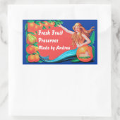 Zeemeermin en Fruit Custom Crate Art Stickers (Tas)