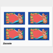 Zeemeermin en Fruitkrat Label Art (Vel)