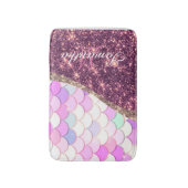 Zeemeermin en Glitter Badmat (Voorkant Verticaal)