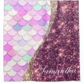 Zeemeermin en Glitter Douchegordijn (Voorkant)