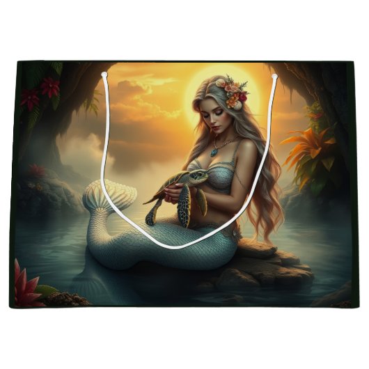 Zeemeermin en haar schildpadvriend bezoeken de gro groot cadeauzakje (Voorkant)