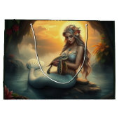 Zeemeermin en haar schildpadvriend bezoeken de gro groot cadeauzakje (Achterkant)