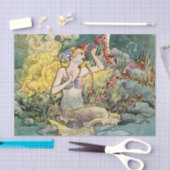 “Zeemeermin en harp” door Charles Folkard Tissuepapier (Craft)