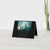 Zeemeermin en het schip Halloween verhaal Feestdagen Kaart (Voorkant)