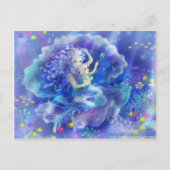 Zeemeermin en kind briefkaart (Voorkant)