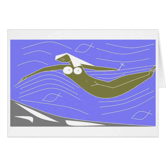 Zeemeermin en kruisje (Voorkant Horizontaal)