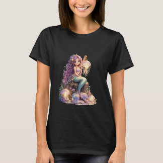 Zeemeermin en kwal lantaarn t-shirt