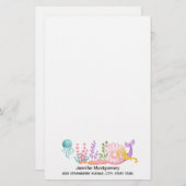 Zeemeermin en kwallen onder de Waterverf van de Ze (Voorkant / Achterkant)