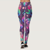 Zeemeermin en Marine Motieven Leggings (Achterkant)